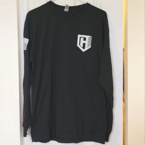 Men's HighCom Thin Blue Line Long Sleeve Tee Shirt, size Large L